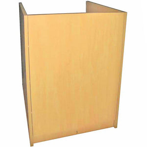 Banco Cassa TB60 in Laminato Acero con Vano Portaoggetti e Ripiano POS