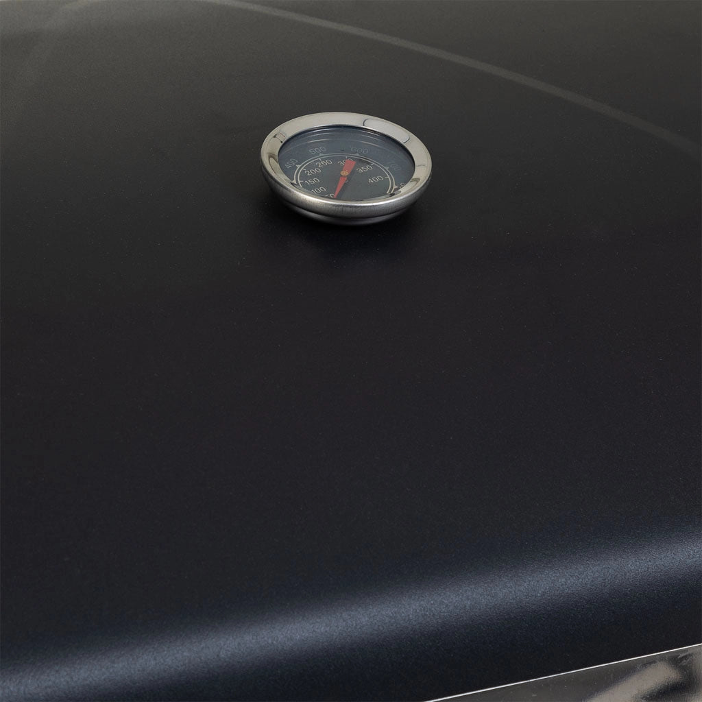 Carrello barbecue in metallo nero 98x48x96h cm