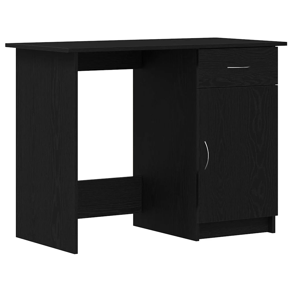 Scrivania Rovere Nero 100 x 50 x 76 cm Legno multistrato 862464
