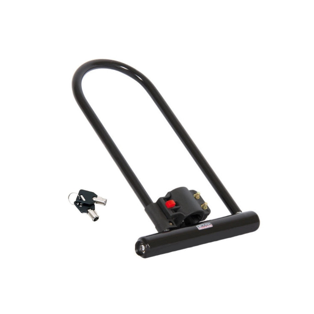 Trade Shop - Catena Lucchetto Antifurto Per Bici Moto Scooter Anti Taglio Forma U 180x240 Mm -