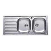 Lavello 116x50 SA138 2 vasche e gocciolatoio sinistro