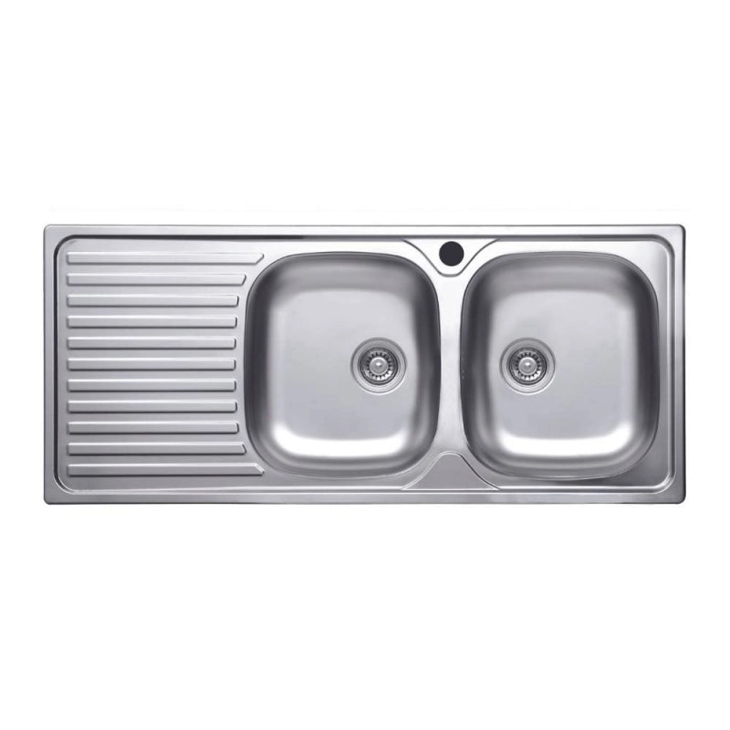 Lavello 116x50 SA138 2 vasche e gocciolatoio sinistro