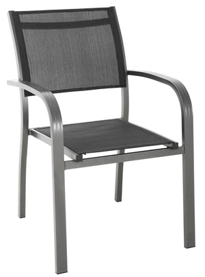 Sedia da Giardino in Alluminio Viareggio Grigio Antracite