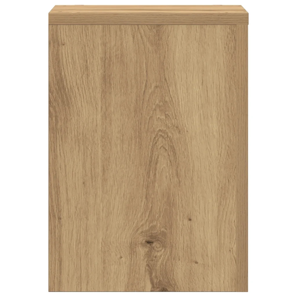 vidaXL Supporti per Piante 2 pz Rovere 25x25x35 cm in Multistrato