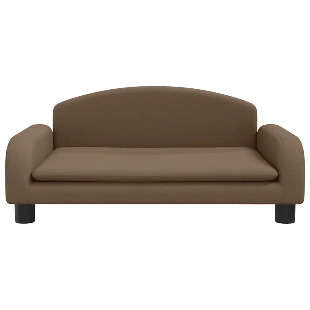 Cuccia per cani a forma di cesto comoda 70 x 45 x 30 cm tessuto marrone 02_0042846