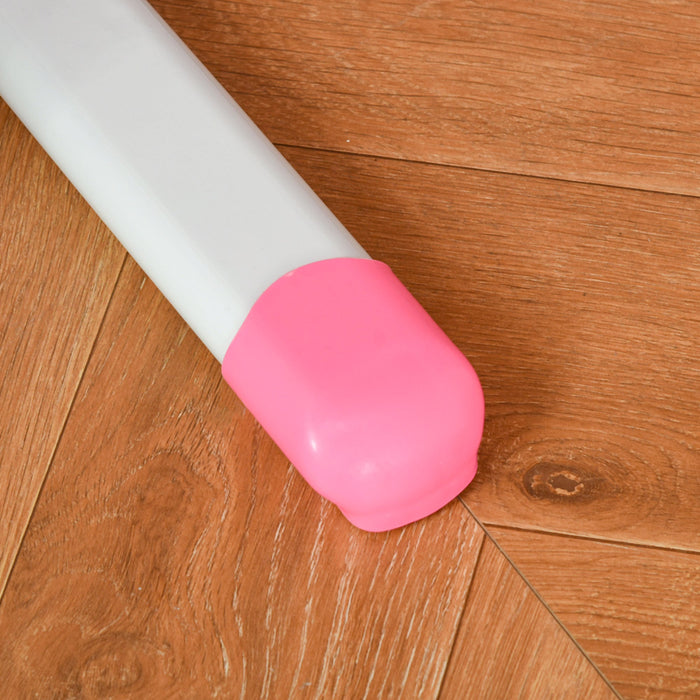 Banco Scuola per Bambini Piano Inclinabile con Luce e Sedia Regolabile Rosa