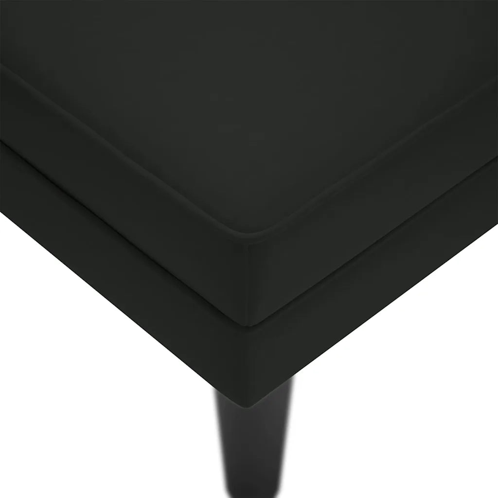 Sdraio con Cuscino e Bracciolo Destro in Velluto Nero CFW7847112
