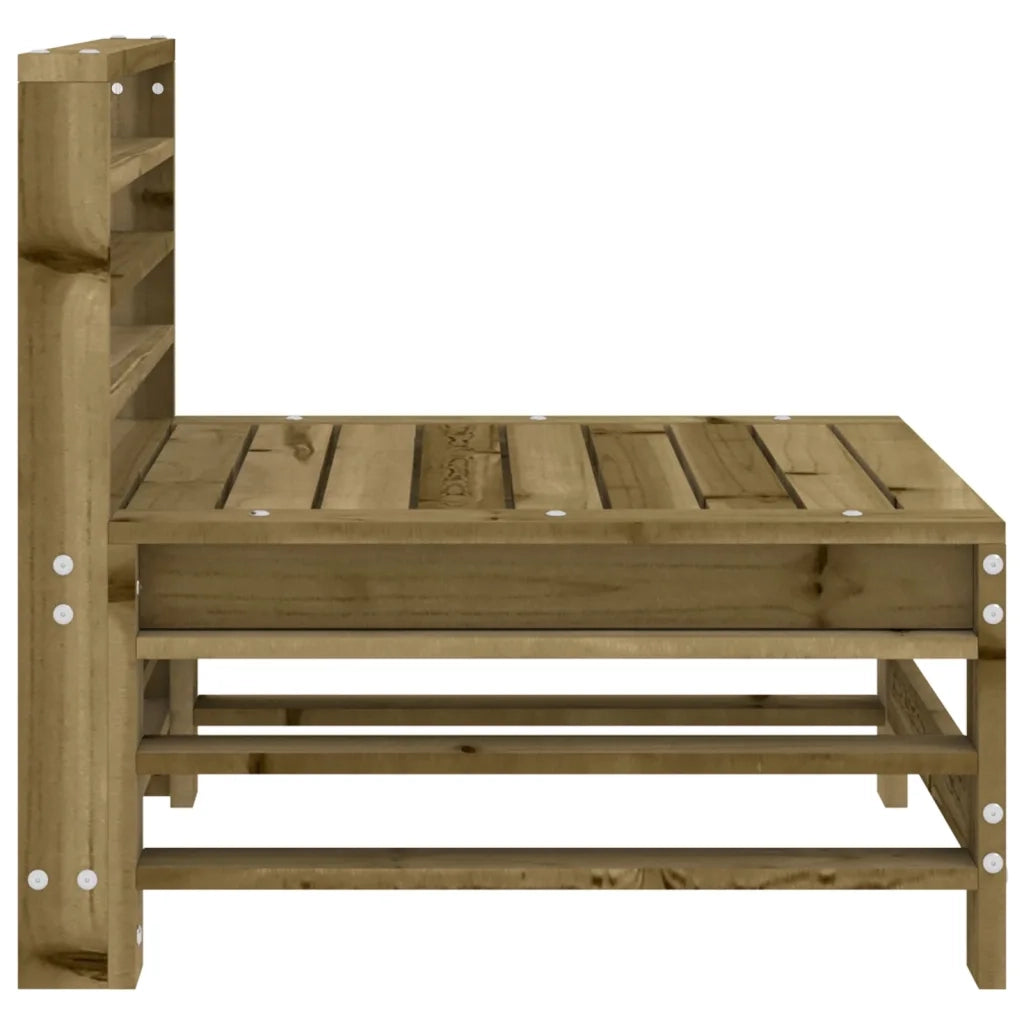 Divani Centrali da Giardino 2 pz in Legno di Pino Impregnato 825645