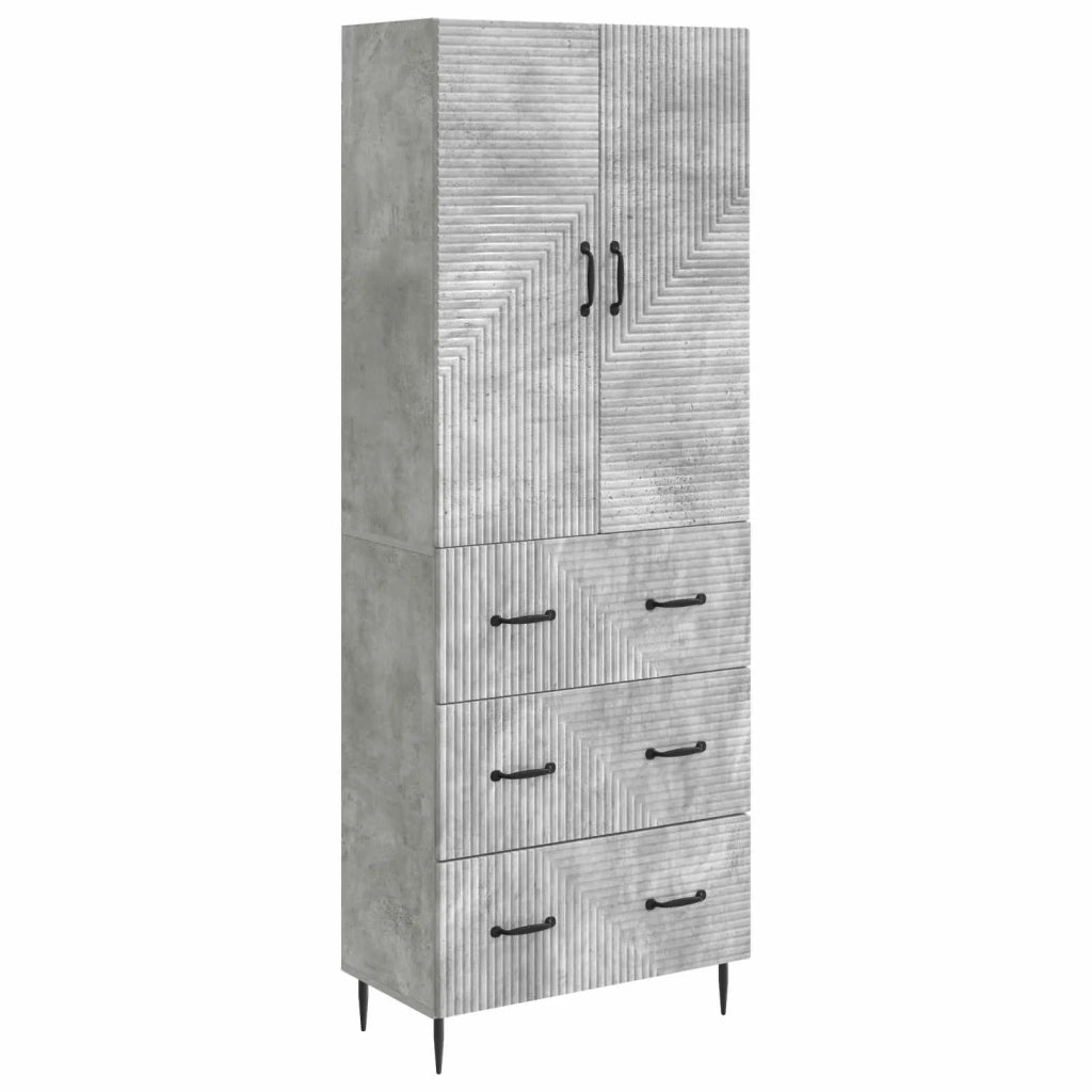 Set di armadi 2 pcs Grigio Cemento 66 x 34,5 x 90 cm
