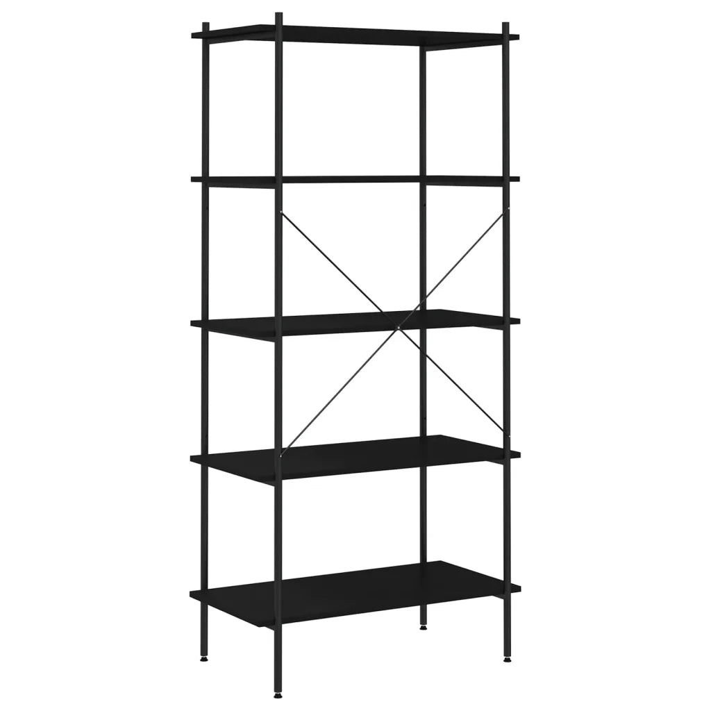 Scaffale con 5 Mensole Nero 80x40x163 cm CFW3090654