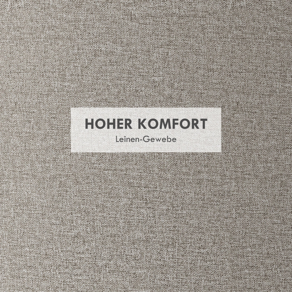 Poltrona imbottita con vano nascosto e coperchio reversibile ¨C Minimal ¨C Grigio chiaro/Naturale 56x56x42 cm