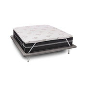 Airo, Topper Piazza e Mezza Sfoderabile Made in Italy, 190x120x5h cm Bianco