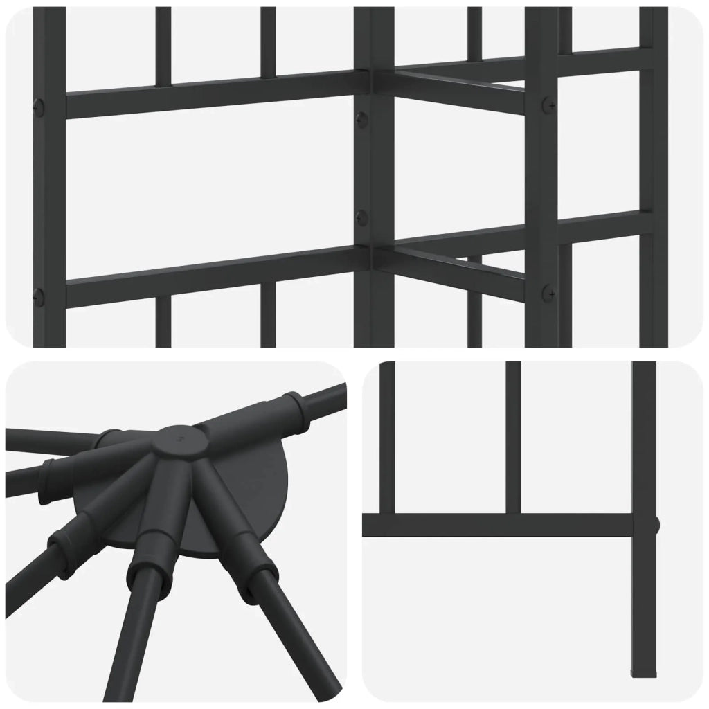 Struttura Gazebo 6 x 3 m Nero Acciaio CFW9870396