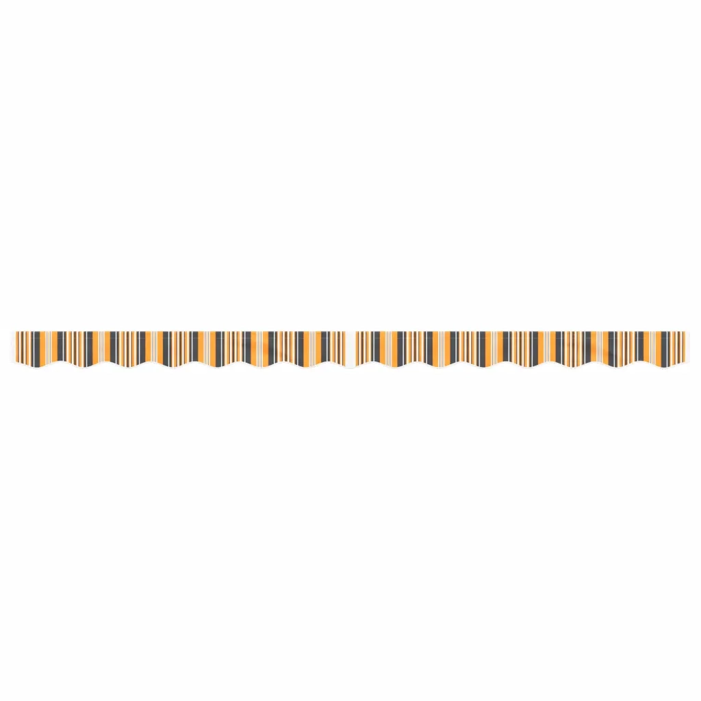 Tessuto Ricambio per Mantovana Tenda Righe Giallo Grigio 3,5 m 367811