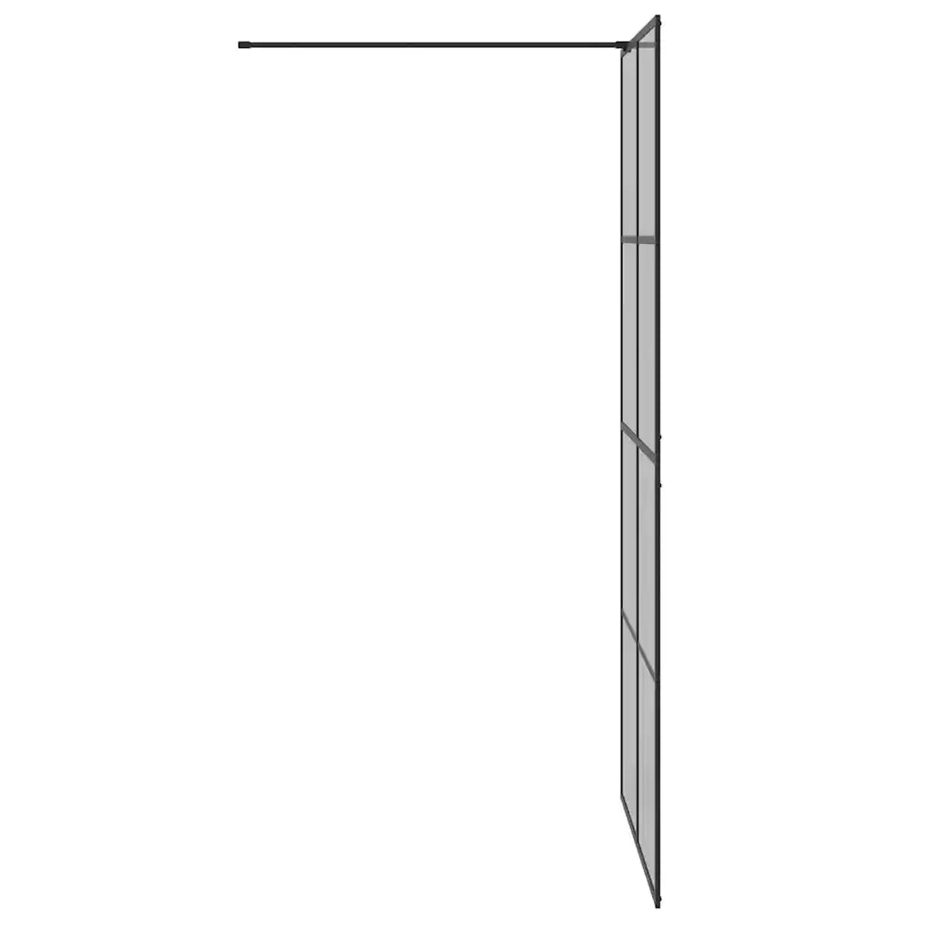 Parete Doccia Walk-in Nero 100 x 195 cm vetro temperato