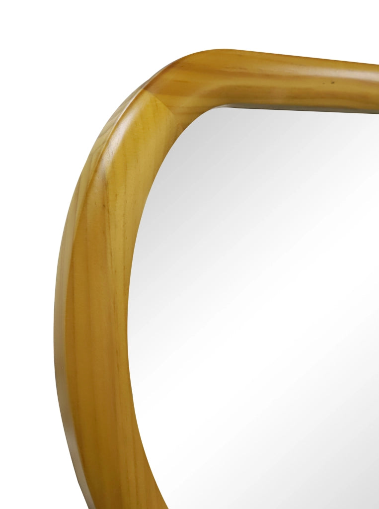 Specchio organico Hispanohogar pino naturale 150x40