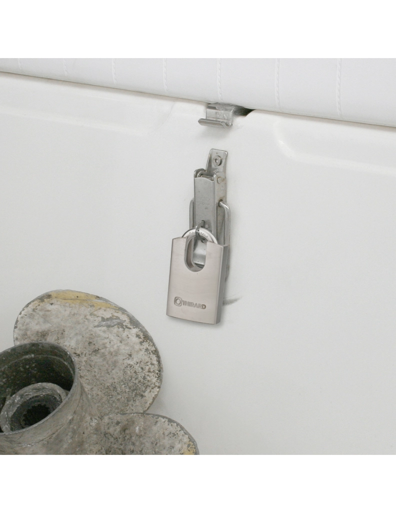 Lucchetto MARINOX 40mm, acciaio inossidabile nautico, guardia rialzata - THIRARD