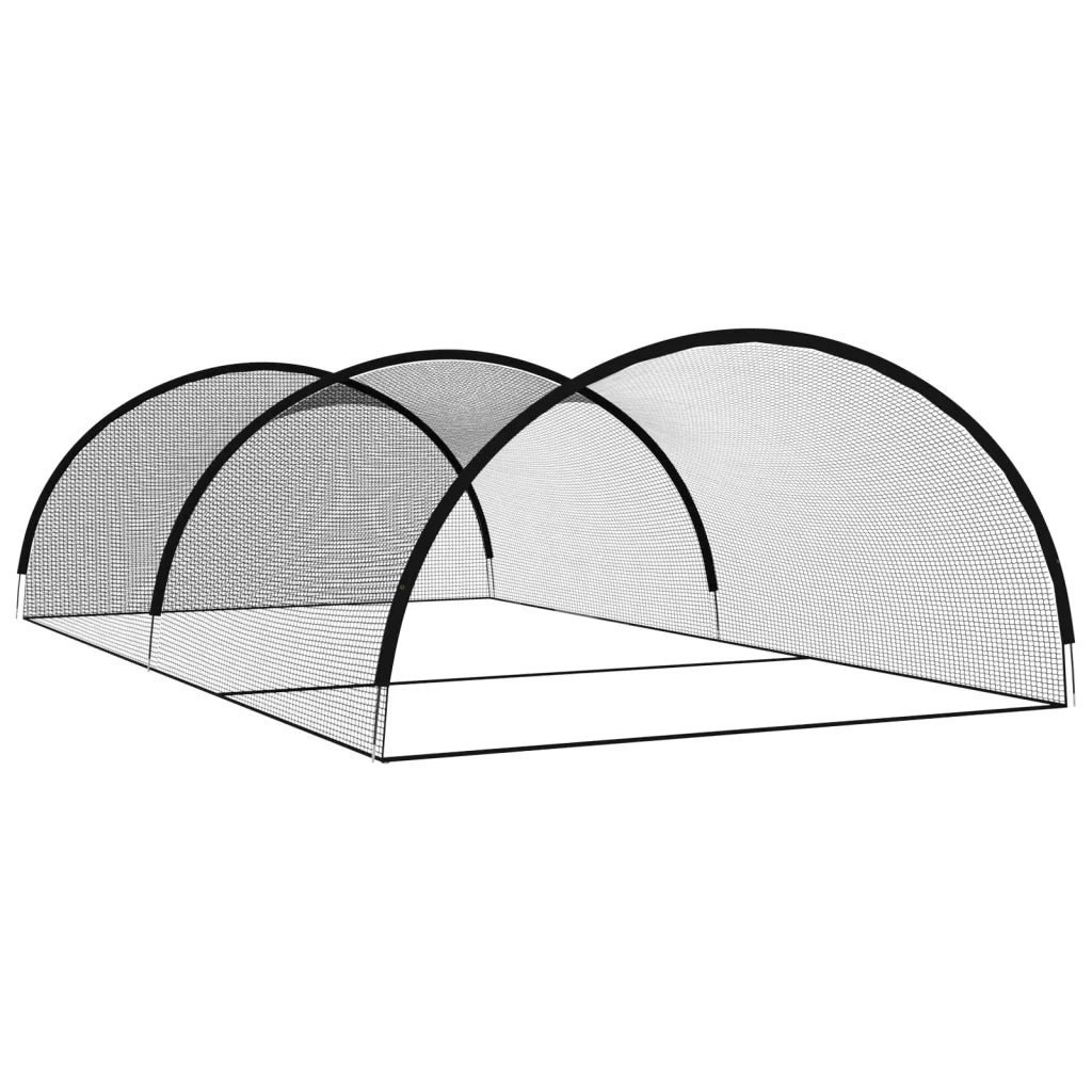 Rete Gabbia da Battuta Baseball Nera 900x400x250 cm Poliestere 93750