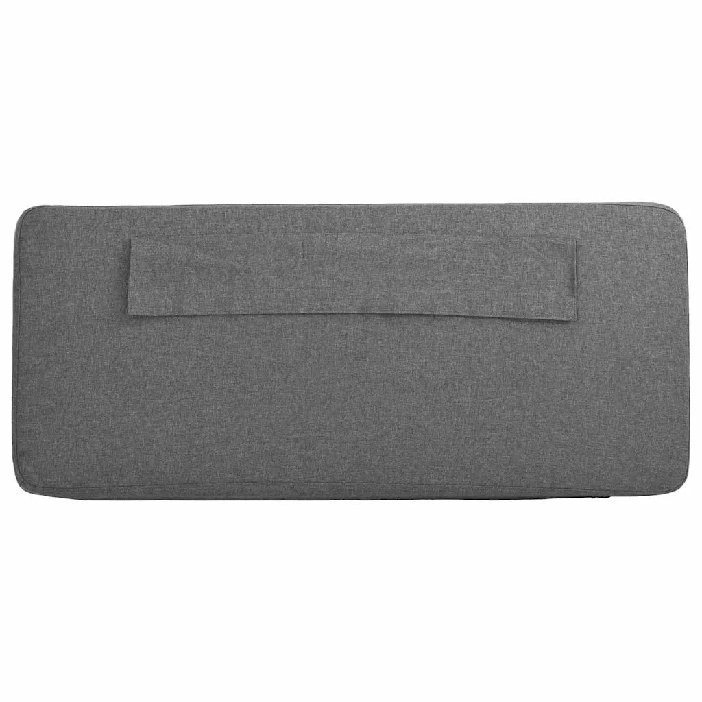 Testiera imbottita Marrone e Grigio Chiaro 100 cm Pino massello 880083