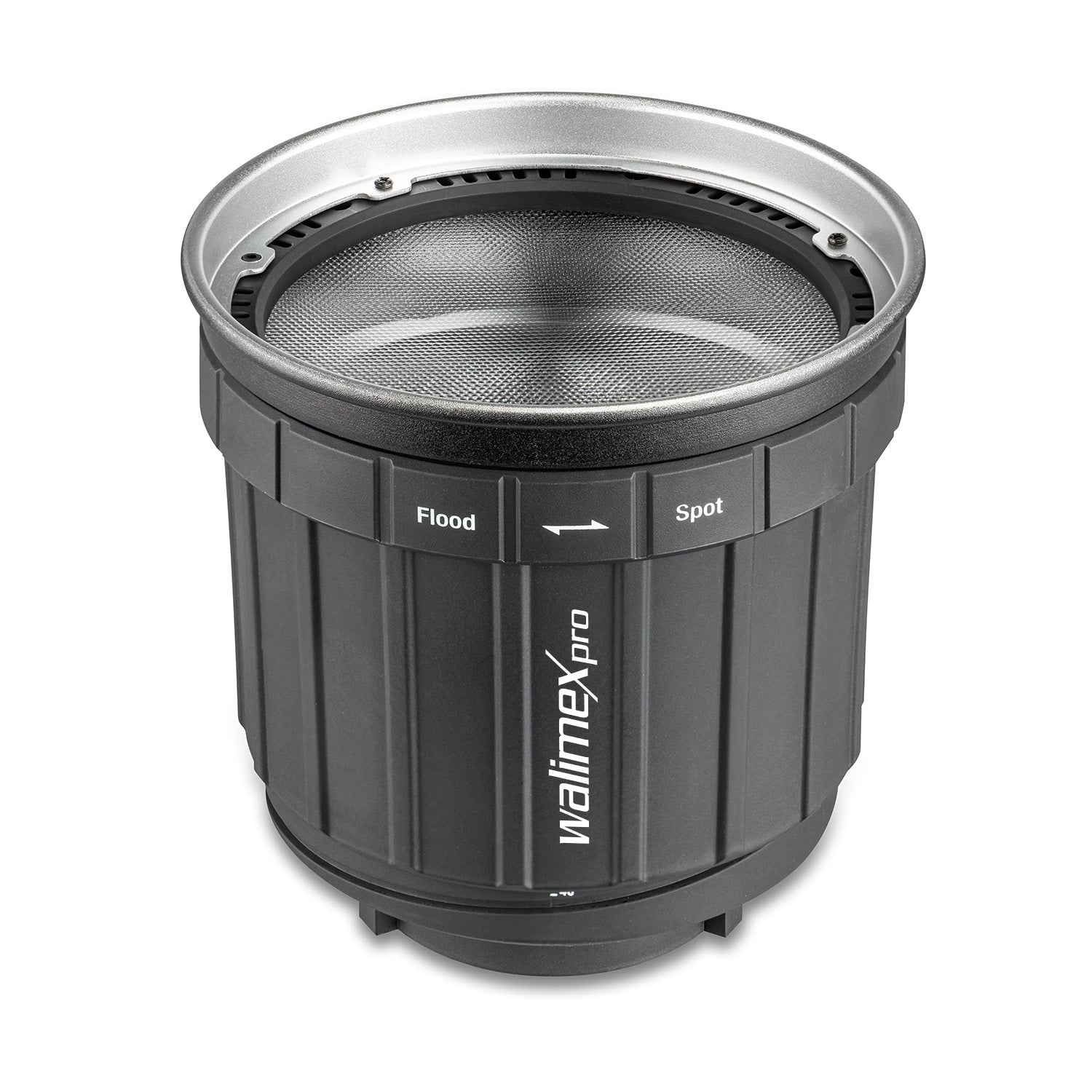 attacco Zoomspot 2X Bowens - Faretto a regolazione continua da 12° a 40°, per LED fino a 350W, resistente al calore fino a 100°C, compatibile con attacchi Bowens/Walimex Pro