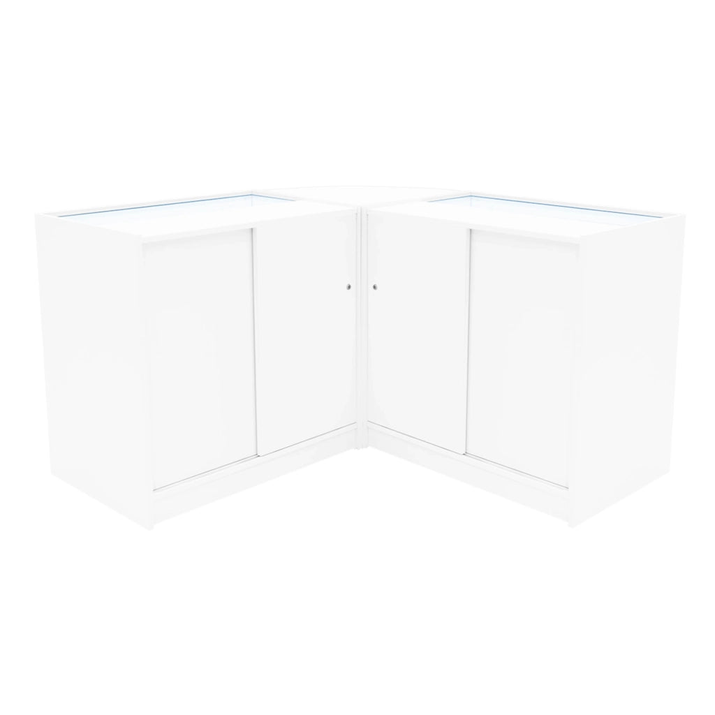 Set Banconi LED Bianco Demeter K900 B900 LM60 Vetrina Negozio con Serratura