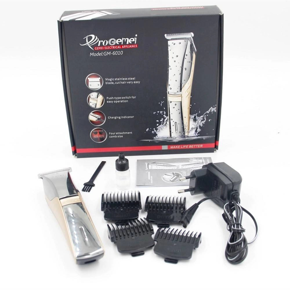 Trade Shop - Rasoio Regola Capelli Barba Baffi Trimmer Professionale Gm-6010 Ricaricabile -