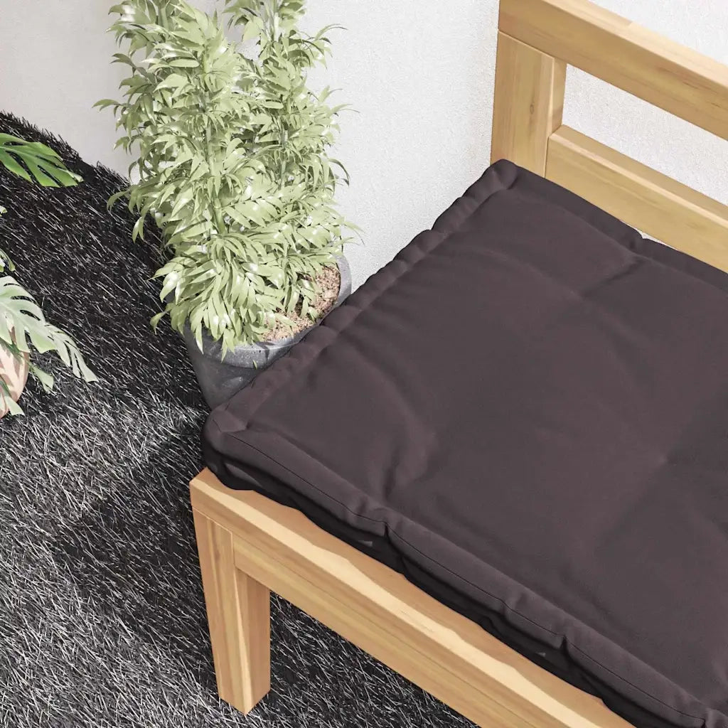 Cuscino per Pallet e Pavimento in Cotone 120x40x7 cm Antracite 48675