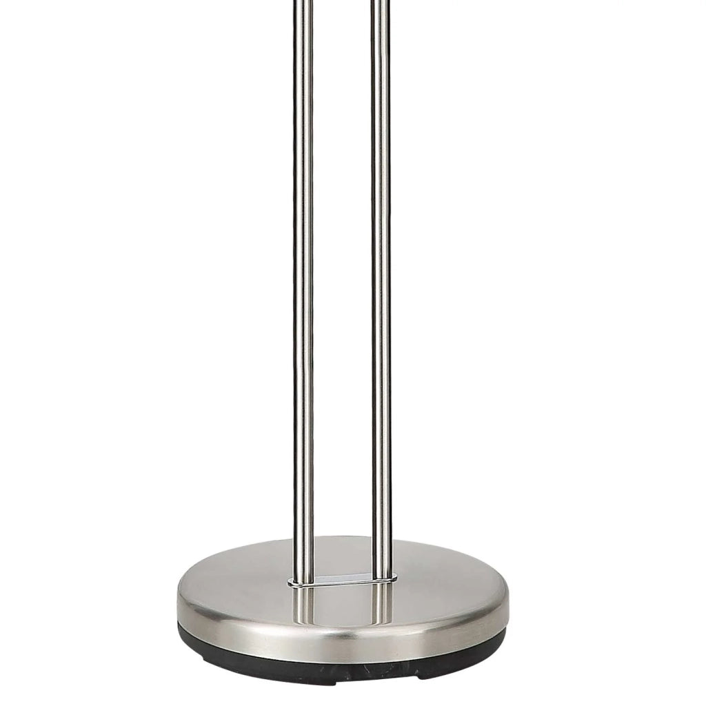 LÚZETE - LAMPADA DA TERRA LED ARTEMIS 29W NICKEL SATINATO