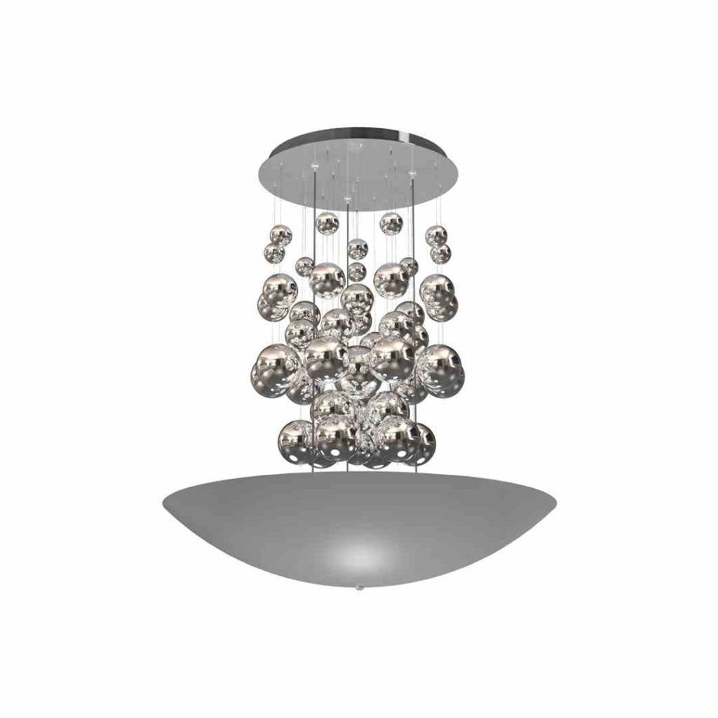Lampadario LED Milagro Perla ML858 Ø60 Argento 4000K