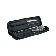 Campingaz 205829 Set Utensili Barbecue con Borsa in Tessuto Acciaio Inox 5 pezzi colore Nero