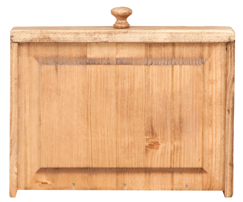 Biscottini Tavolino consolle Country in legno massello di tiglio finitura naturale L73xPR36xH75 cm. Made in Italy