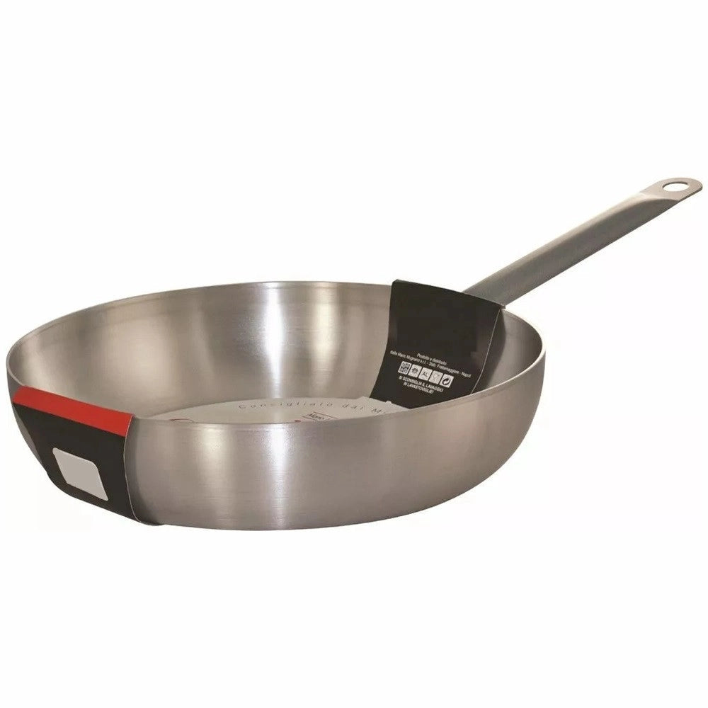 Trade Shop - Padella Alta Saltapasta Professionale In Alluminio Per Mantecare Spadellare ø22-26cm -
