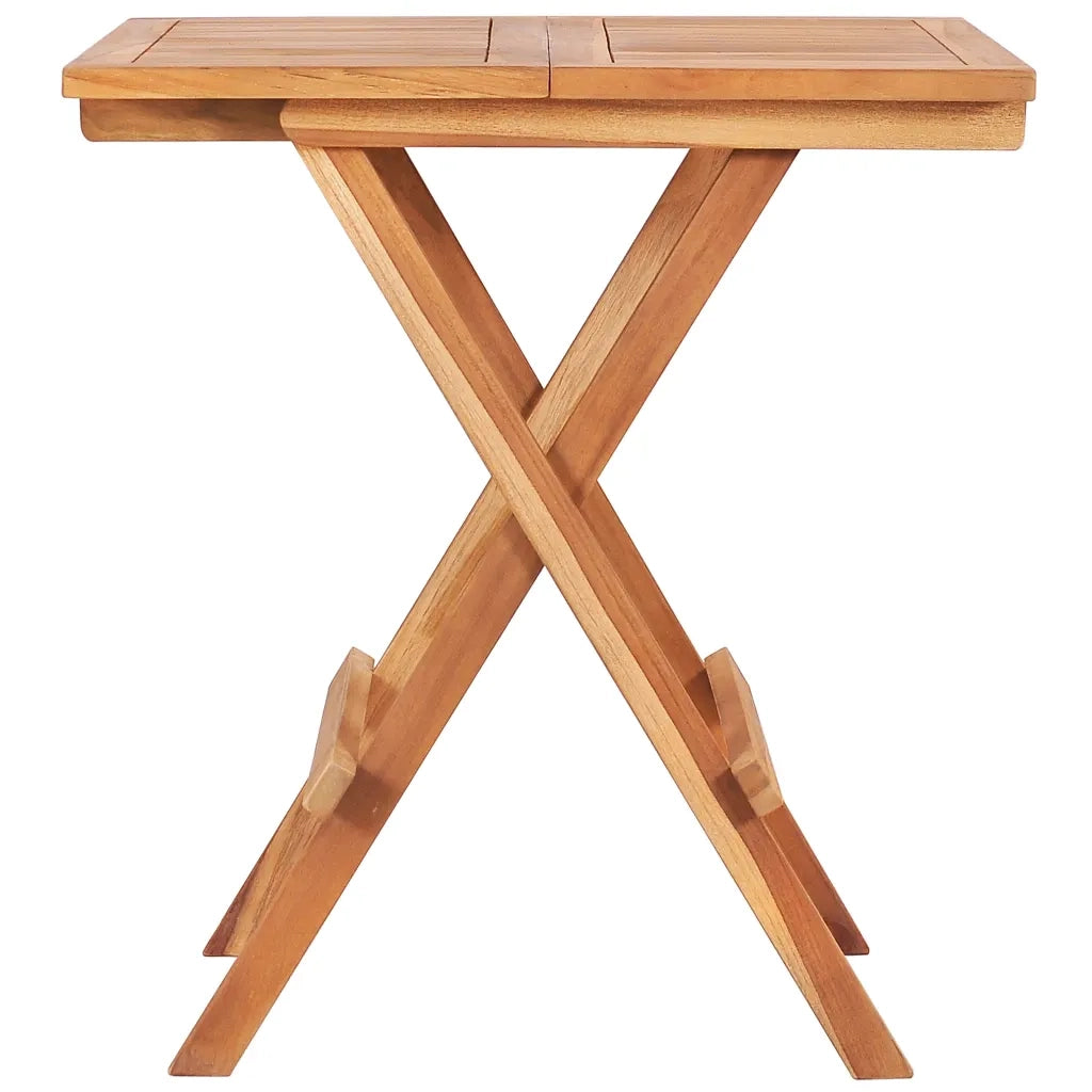 Set da Bistrot 3 pz Pieghevole in Legno Massello di Teak 48997
