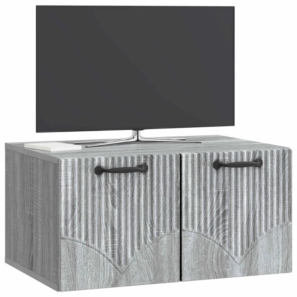 Mobile Porta TV da Muro Grigio Sonoma 59,5 x 41 x 30 cm