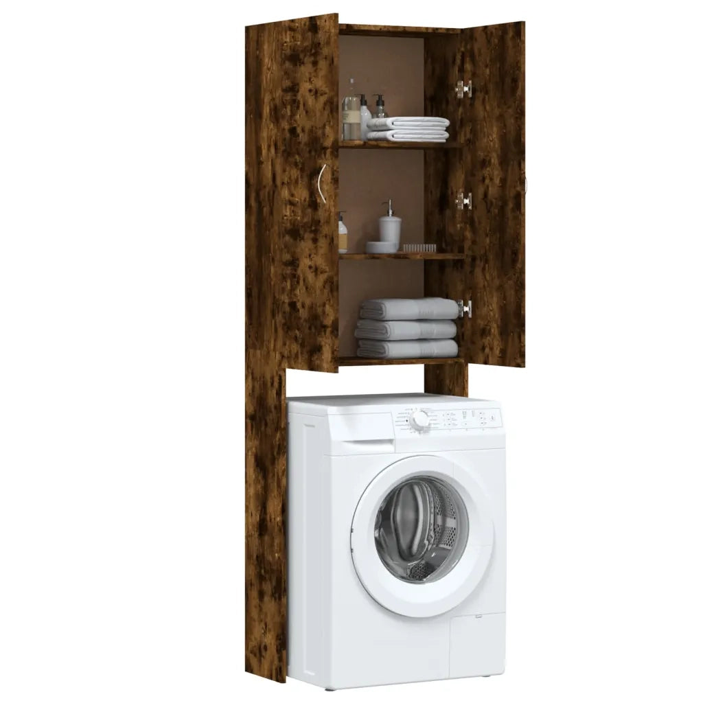 Mobile per Lavatrice Rovere Fumo 64x25,5x190 cm CFW3967670