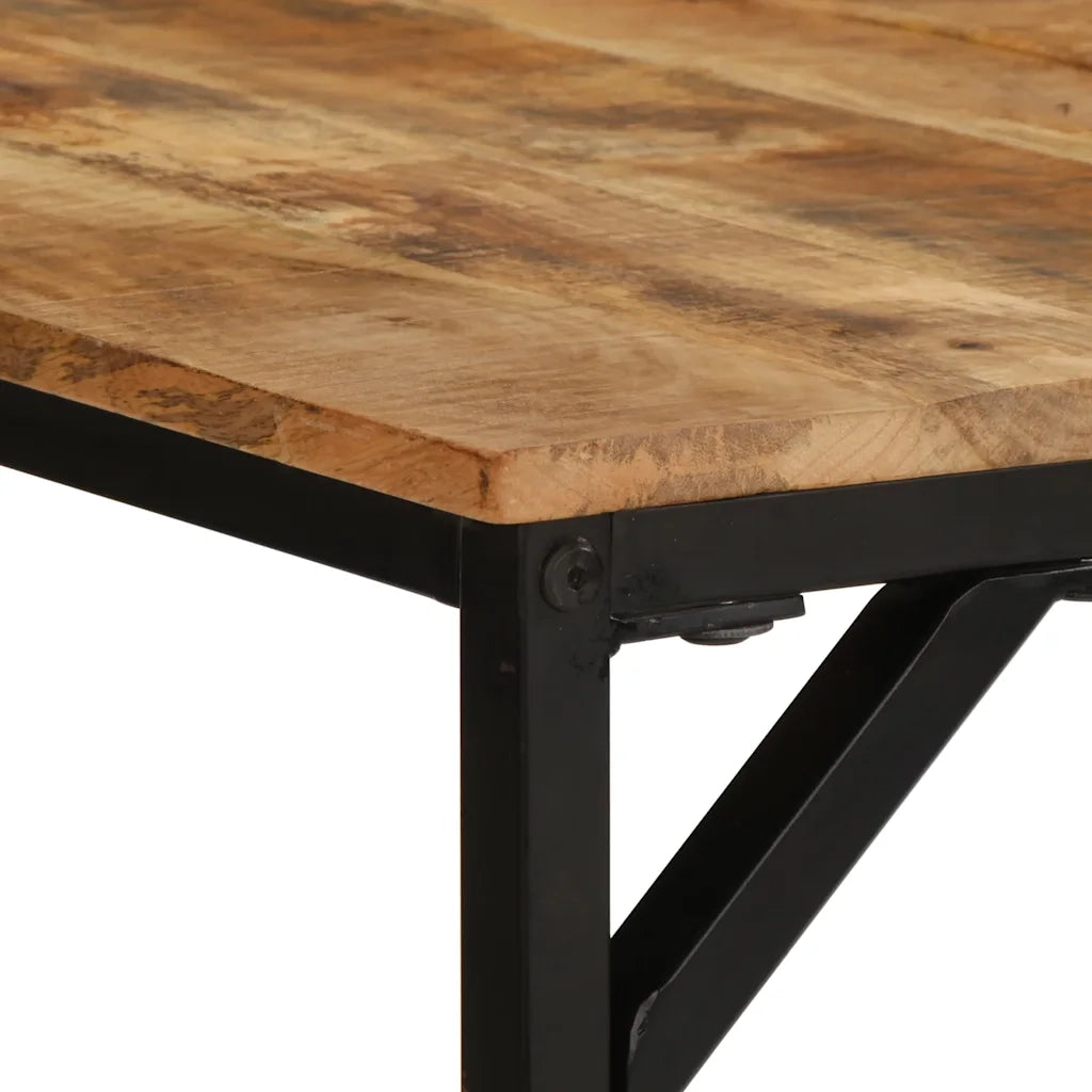 vidaXL Tavolo da Pranzo 180x90x75 cm in Legno Massello di Mango Grezzo
