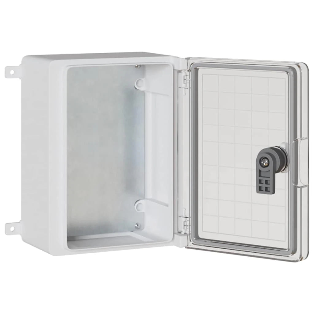 Armadio elettrico moderno dal design elegante 47 x 20 x 60 cm in plastica ABS grigia 02_0058205
