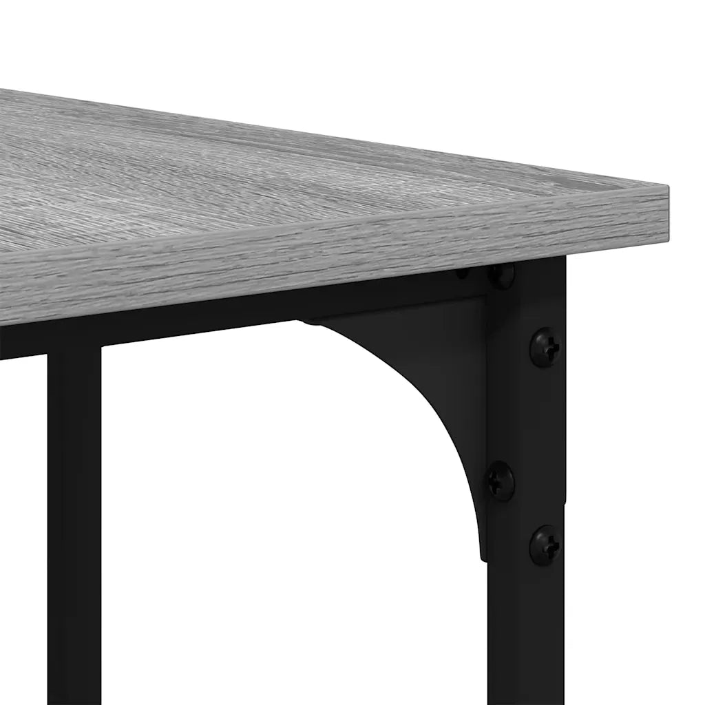 Scrivania Grigio Sonoma 139x139x75 cm in Legno Multistrato 837590
