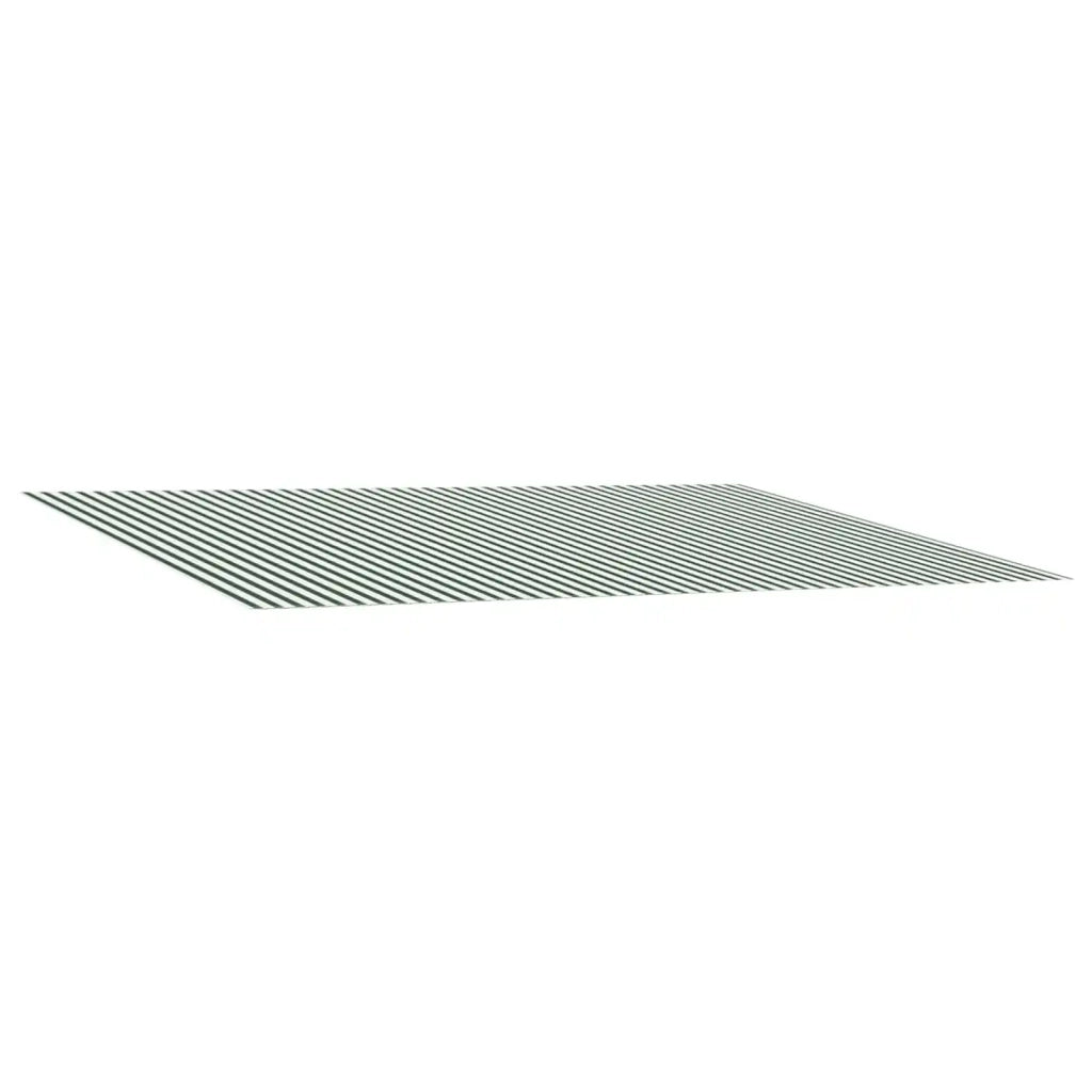 Telo di ricambio per tenda da sole Verde e Bianco 400 × 350 cm 3444464