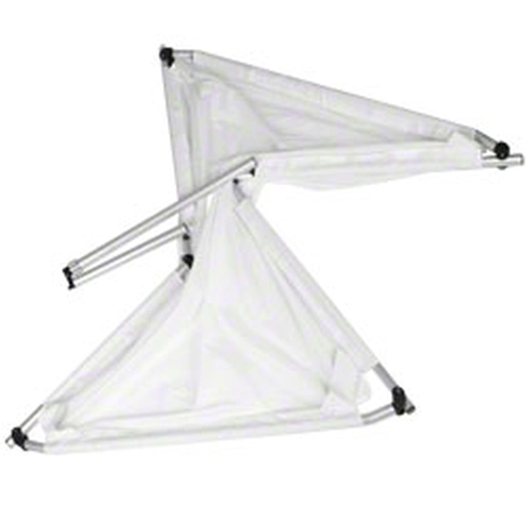 Vela a luce diffusa - 100 x 150 cm - Con telaio pieghevole in alluminio e borsa - Riflettore per fotografia in studio e in esterni