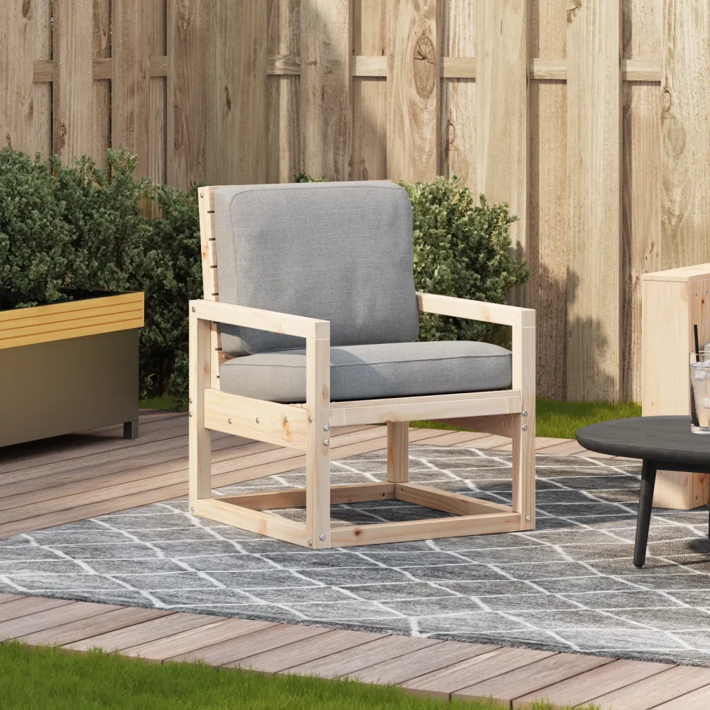 Sedia da Giardino | Sedie da Esterno 57,5x63x76 cm in Legno Massello di Pino