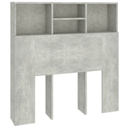 Testiera | Testata con Contenitore Grigio Cemento 100x19x103,5 cm