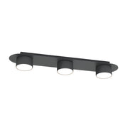 Lampada a sospensione Diaz minimalista in acciaio nero opaco