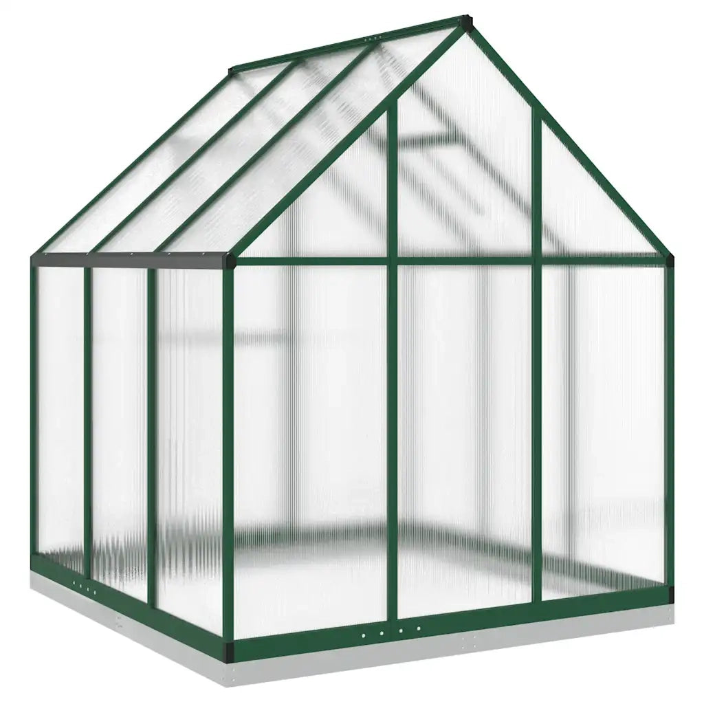 vidaXL Telaio Serra con Base Verde 169x169x202 cm in Alluminio