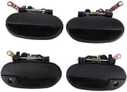 Maniglia Porta per Esterno - Adatto per Hyundai Accent 1995-1999 - Materiale ABS - Set da 4 - Design Semplice - Aspetto Pulito - Maniglia Porta per Auto