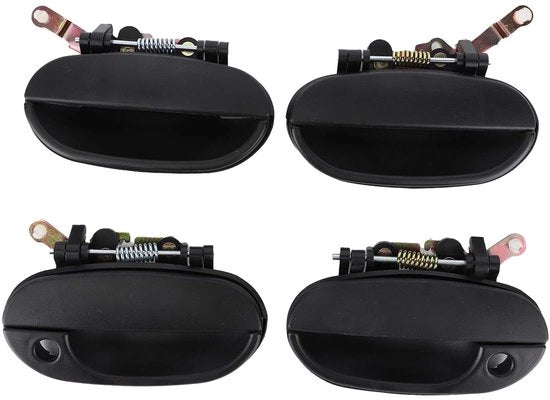 Maniglia Porta per Esterno - Adatto per Hyundai Accent 1995-1999 - Materiale ABS - Set da 4 - Design Semplice - Aspetto Pulito - Maniglia Porta per Auto
