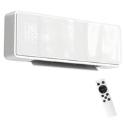 Stufa Ceramica 2000W a Parete con 3 Modalità Timer Telecomando e Blocco Bambini Bianco