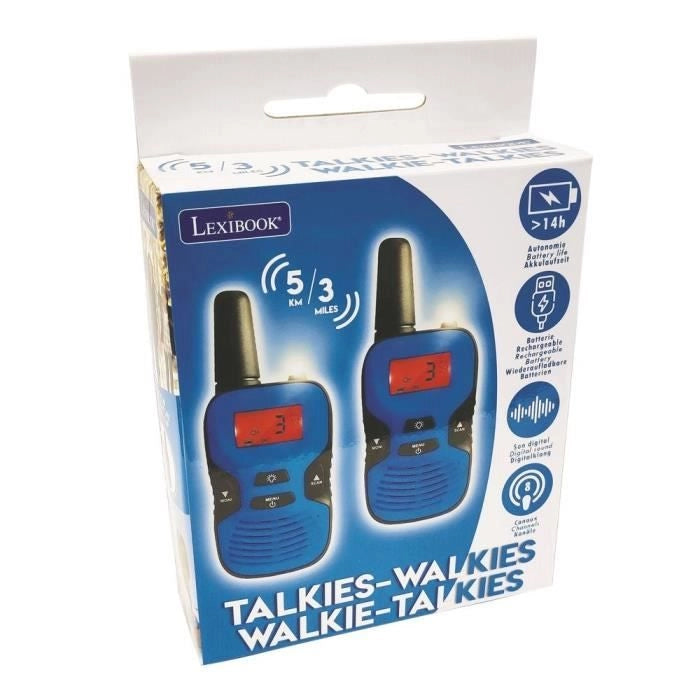 I walkie-talkie digitali ricaricabili hanno una portata di 5 km, 8 canali