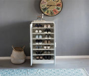 Organizzatore per Scarpe - Circa 14 Pair - Organizzatore per Scarpe - Raccoglitore per Scarpe - Bianco - Porte
