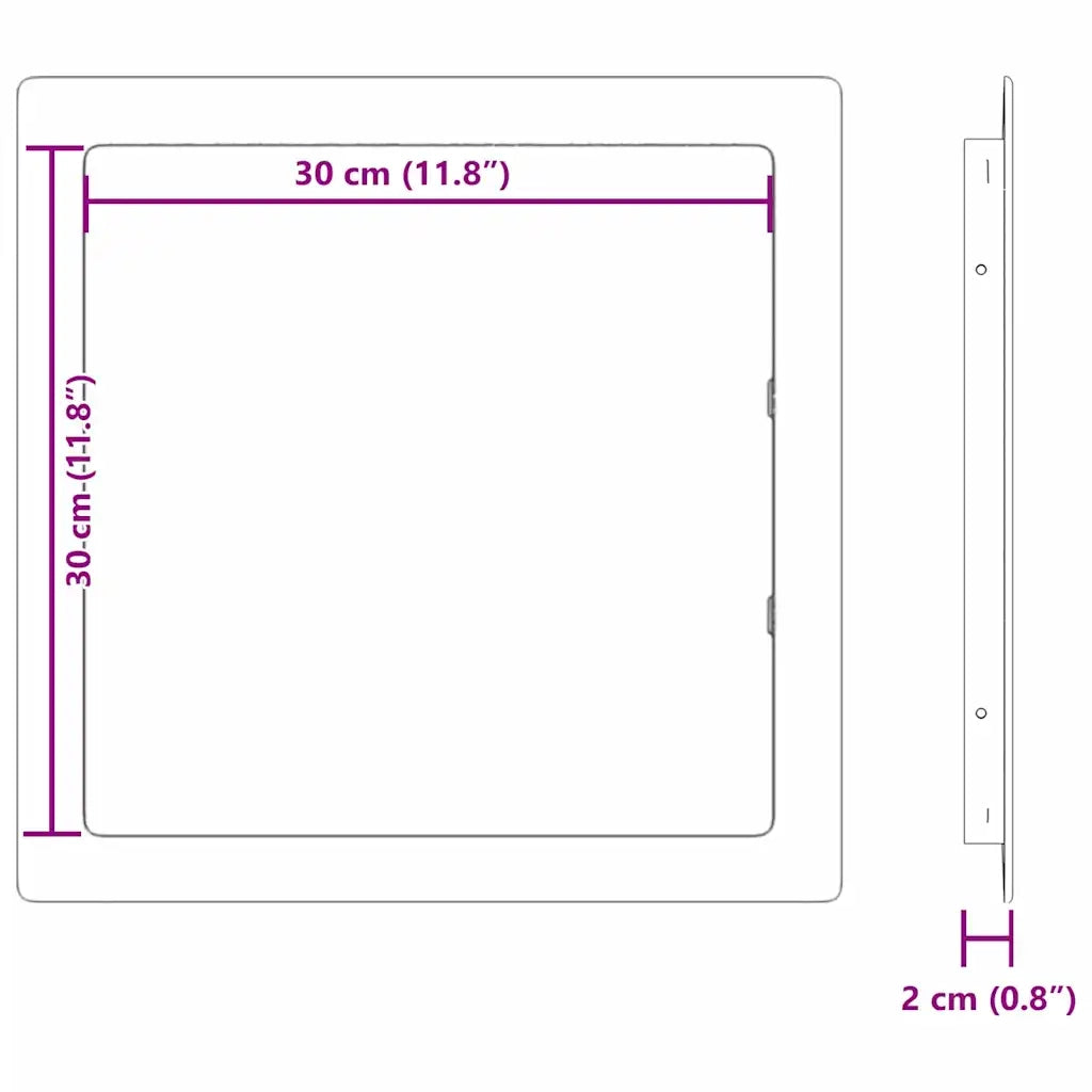 Pannelli di Accesso Bianco 30 x 30 cm Plastica ABS CFW6586790